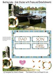 Boating Lake - Stacker with Frame & Embellishments
