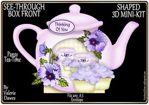 See-through Shaped Box Card - Pansy Tea