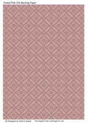 Faded Pink Silk Backing Paper