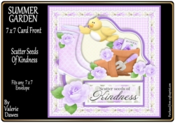 SUMMER GARDENS 7x7 CARD FRONT - Scatter Seeds Of Kindness
