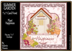 SUMMER GARDENS 7x7 Card Front - Plant Happiness