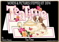 WORDS & PICTURES STEPPER KIT - Tea Time