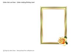 Golden Satin and Roses - Insert