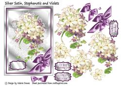 Silver Satin, Stephanotis and Violets