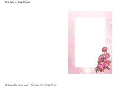 Pink Delice Insert Sheet