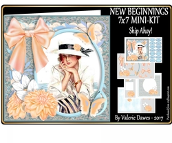 NEW BEGINNINGS - 7x7 Card Front Mini-Kit SHIP AHOY!