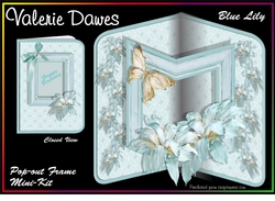 Pop-out Frame Cards - BLUE LILY