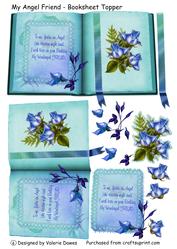 My Angel Friend Booksheet - Topper with Decoupage