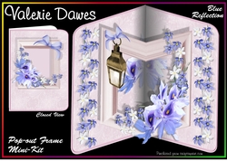 Pop-out Frame Cards - Blue Reflections