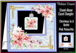 CHRISTMAS IN A BOTTLE - Pink Poinsettia