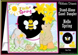 STAND-ALONE EASEL DANGLER - Hello Spring!