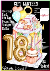 GIFT LANTERN & PRESENTATION BOX KIT - 18 Today! Pink Windows