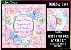 FRONT OPEN DOOR Kit - Birthday Dove