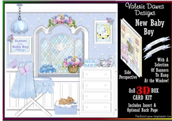3D BOX CARD KIT - New Baby Boy