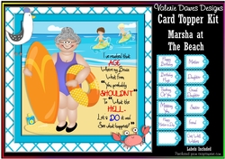 CARD TOPPER KIT - Marsha at the Beach