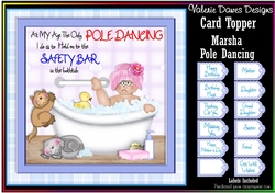 CARD TOPPER KIT - Marsha Pole Dancing