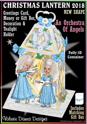 CHRISTMAS GIFT LANTERN CARD - An Orchestra of Angels
