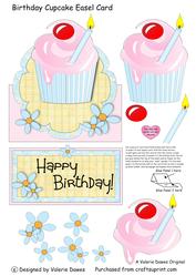 Birthday Cupcake Easel Card