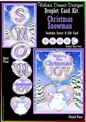 DROPLET CARD - Christmas Snowman