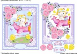 QUICK CARD FRAME CARD FRONT - Birthday Fun in the Sky