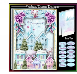 BOX CARD WITH STAND - Christmas Town