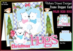 FRAME STEPPER CARD - Polar Bear Hugs