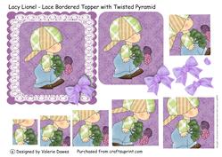 Lacy Lionel - Lace Bordered Topper with Twisted Pyramid