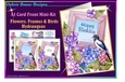 A5 Card Front - FLOWERS, FRAMES & BIRDS Hydrangeas