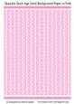 Quackie Duck Age Card Front Backing Paper in Pink