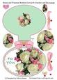 Roses and Freesias - Wobble Card with Stacker and Decoupage
