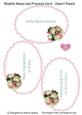 Roses and Freesias - Wobble Card Insert Panels