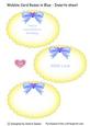 Wobble Card Roses in Blue Inserts Sheet