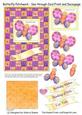 Butterfly Patchwork - See-through Card Front and Decoupage
