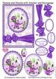 Pansies and Checks with Stacker and Decoupage