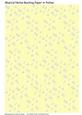 Musical Notes in Yellow Backing Paper