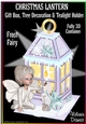 CHRISTMAS LANTERN - Gift, Box, Tree Decoration & Tea-light Holder - Frost Fairy
