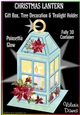 CHRISTMAS LANTERN - Gift, Box, Tree Decoration & Tea-light Holder - Poinsettia Glow