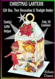 CHRISTMAS LANTERN - Gift, Box, Tree Decoration & Tea-light Holder - Santas Little Helper