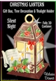 CHRISTMAS LANTERN - Gift, Box, Tree Decoration & Tea-light Holder - Silent Night