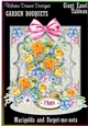 GIANT EASEL TABLEAU - GARDEN BOUQUETS - Marigolds & Forget-me-nots