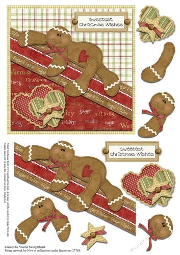 Gingerbread Man Sweetest Christmas Wishes