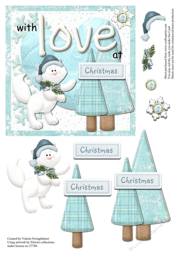 White Kitty Christmas