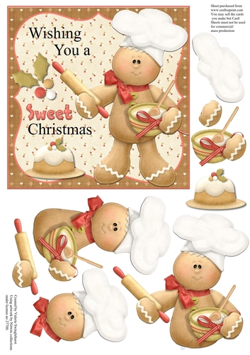 Sweet gingerbread Man Treat