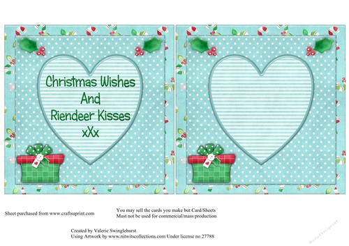 Two on a sheet Inserts one with verse one without  to match Too Cute to be Naughty card front