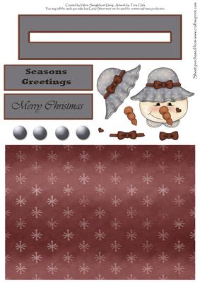 Snowgirl Penny Slider Card Front