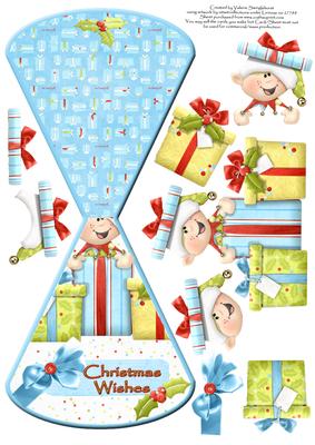 Elf Christmas Wishes Wobble Card