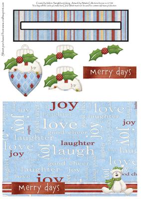 Bauble Penny Slider Card Front