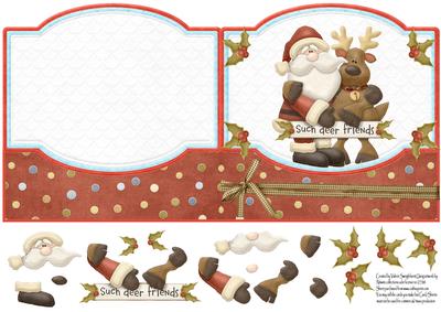 Such Deer Friends Shaped Quick Card