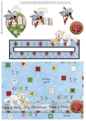 Bauble Penny Slider Card Front No 2