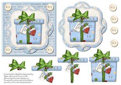 Just for You a Chritmas Present Card Front